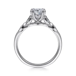 Outlet Gabriel & Co. Celia - 14K White Gold Cushion Cut Diamond Engagement Ring