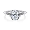 Outlet Gabriel & Co. Celia - 14K White Gold Oval Diamond Engagement Ring