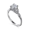 Outlet Gabriel & Co. Celia - 14K White Gold Round Diamond Engagement Ring
