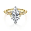 Online Gabriel & Co. Celia - 14K White-Yellow Gold Marquise Shape Diamond Engagement Ring