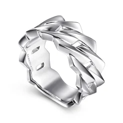 Sale Gabriel & Co. Chain Link Wide Band 925 Sterling Silver