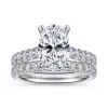 Sale Gabriel & Co. Charleston - 14K White Gold Oval Diamond Engagement Ring