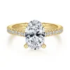 Gabriel & Co. Charleston - 14K Yellow Gold Oval Diamond Engagement Ring