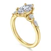 Gabriel & Co. Cian - 14K Yellow Gold Marquise Shape Five Stone Diamond Engagement Ring