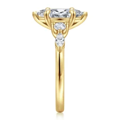 Gabriel & Co. Cian - 14K Yellow Gold Marquise Shape Five Stone Diamond Engagement Ring