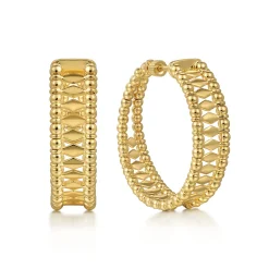 Discount Gabriel & Co. Classic Hoop Earrings 14K Yellow Gold 30mm Bujukan