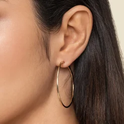 Discount Gabriel & Co. Classic Hoop Earrings 14K Yellow Gold 40mm