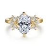 Hot Gabriel & Co. Clover - 14K Yellow Gold Compass Prong Oval Diamond Engagement Ring