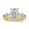 Discount Gabriel & Co. Cody - 14K Yellow Gold Radiant Cut Five Stone Diamond Engagement Ring