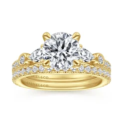 Sale Gabriel & Co. Collin - 14K Yellow Gold Diamond Engagement Ring