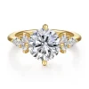 Sale Gabriel & Co. Colton - 14K Yellow Gold Compass Prong Round Diamond Engagement Ring