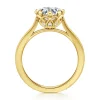 Discount Gabriel & Co. Connie - Vintage Inspired 14K Yellow Gold Round Diamond Engagement Ring