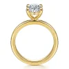 Hot Gabriel & Co. Coralie - 14K Yellow Gold Oval Diamond Engagement Ring