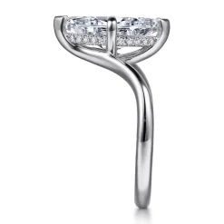 Clearance Gabriel & Co. Cosmic - 14K White Gold Marquise Shape Diamond Engagement Ring