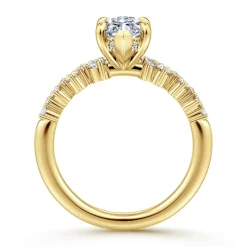 Sale Gabriel & Co. Cove - 14K Yellow Gold Marquise Shape Diamond Engagement Ring