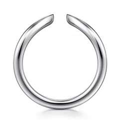 Gabriel & Co. Curved 14K White Gold Open Anniversary Band