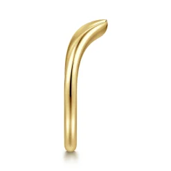 Best Gabriel & Co. Curved 14K Yellow Gold Open Anniversary Band