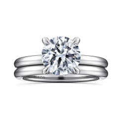 Sale Gabriel & Co. Daniele - 14K White Gold Round Solitaire Diamond Engagement Ring