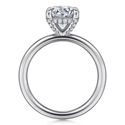 Sale Gabriel & Co. Daniele - 14K White Gold Round Solitaire Diamond Engagement Ring