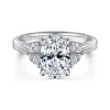 Clearance Gabriel & Co. Dani - 14K White Gold Oval Diamond Engagement Ring