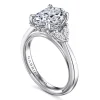 Hot Gabriel & Co. Dani - 14K White Gold Oval Diamond Engagement Ring