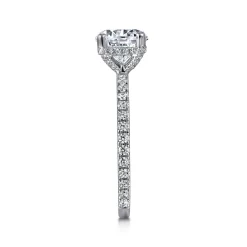 Discount Gabriel & Co. Danita - 14K White-Rose Gold Round Diamond Engagement Ring
