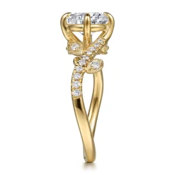 Sale Gabriel & Co. Darcie - 14K Yellow Gold Round Diamond Engagement Ring