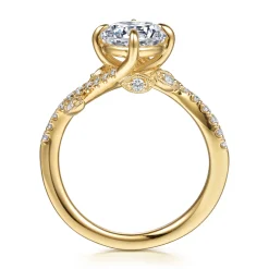 Sale Gabriel & Co. Darcie - 14K Yellow Gold Round Diamond Engagement Ring