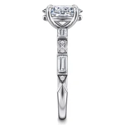 Discount Gabriel & Co. Dariella - 14K White Gold Oval Diamond Engagement Ring