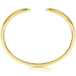 Outlet Gabriel & Co. Demure - High Polished 14K Yellow Gold Split Cuff Bracelet