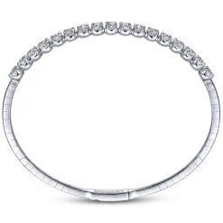 Outlet Gabriel & Co. Demure - 14K White Gold Diamond Bangle