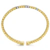 New Gabriel & Co. Demure - 14K White-Yellow Gold Diamond Demure Bangle