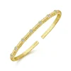 Hot Gabriel & Co. Demure - 14K Yellow Gold Diamond Bangle