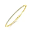 Discount Gabriel & Co. Demure - 14K Yellow Gold Diamond Bangle