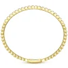 Outlet Gabriel & Co. Demure - 14K Yellow Gold Square Set Diamond Bangle