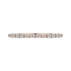 Best Gabriel & Co. Devinne - 14K Rose Gold Single Prong Diamond Anniversary Band - 0.35 ct