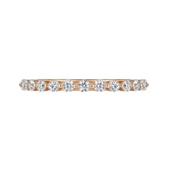Gabriel & Co. Devinne - 14K Rose Gold Single Prong Diamond Anniversary Band - 0.5 ct