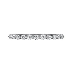 Outlet Gabriel & Co. Devinne - 14K White Gold Single Prong Diamond Anniversary Band - 0.5 ct