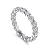 Gabriel & Co. Devinne - 14K White Gold Single Prong Diamond Eternity Band - 1.5 ct