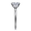 Gabriel & Co. Devon - 14K White Gold Oval Three Stone Lotus Diamond Engagement Ring