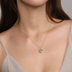 Online Gabriel & Co. Diamond Cut - Pendant Necklace Heart 14K White and Yellow Gold Diamond 0.01ct