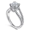 Best Gabriel & Co. Dominga - 14K White Gold Diamond Engagement Ring