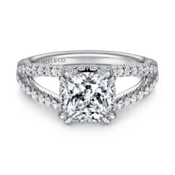 Best Gabriel & Co. Dominga - 14K White Gold Diamond Engagement Ring