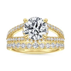 Clearance Gabriel & Co. Dominga - 14K Yellow Gold Diamond Engagement Ring