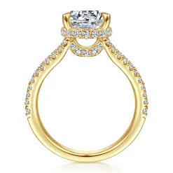 Clearance Gabriel & Co. Dominga - 14K Yellow Gold Diamond Engagement Ring