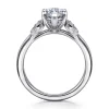 Outlet Gabriel & Co. Ebony - 14K White Gold Marquise Shape Three Stone Diamond Engagement Ring