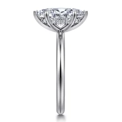 Gabriel & Co. Elia - 14K White Gold Solitaire Marquise Shape Diamond Engagement Ring