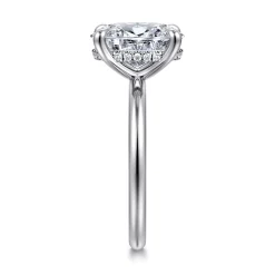 Gabriel & Co. Elia - 14K White Gold Solitaire Oval Diamond Engagement Ring