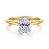 New Gabriel & Co. Ellis - 14K Mix of White and Yellow Gold Oval Diamond Engagement Ring