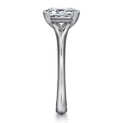 Hot Gabriel & Co. Ellis - 14K White Gold Emerald Cut Diamond Engagement Ring